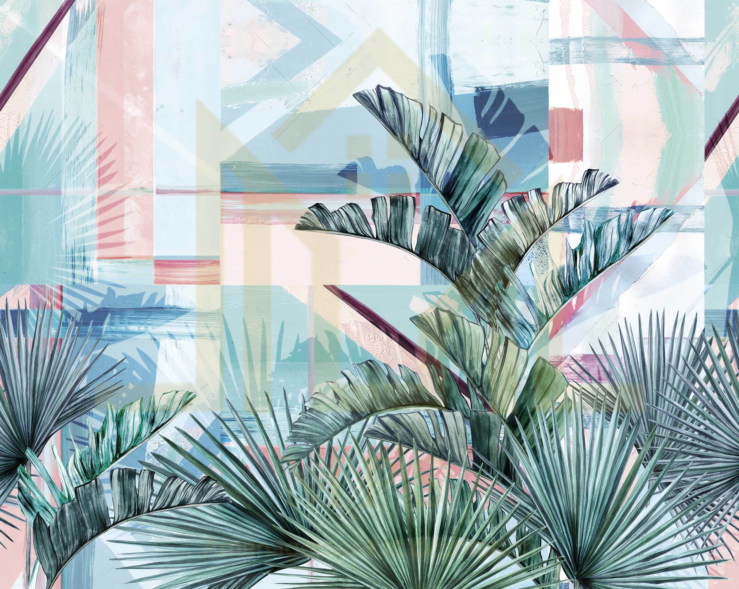 Papier peint personnalisé Tropicale